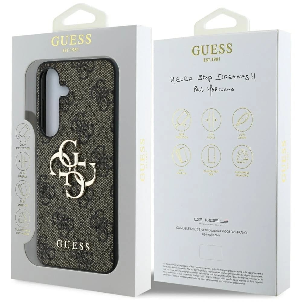 Guess Big 4G Logo Classic Logo Samsung Galaxy S25+ Plus brown - 8