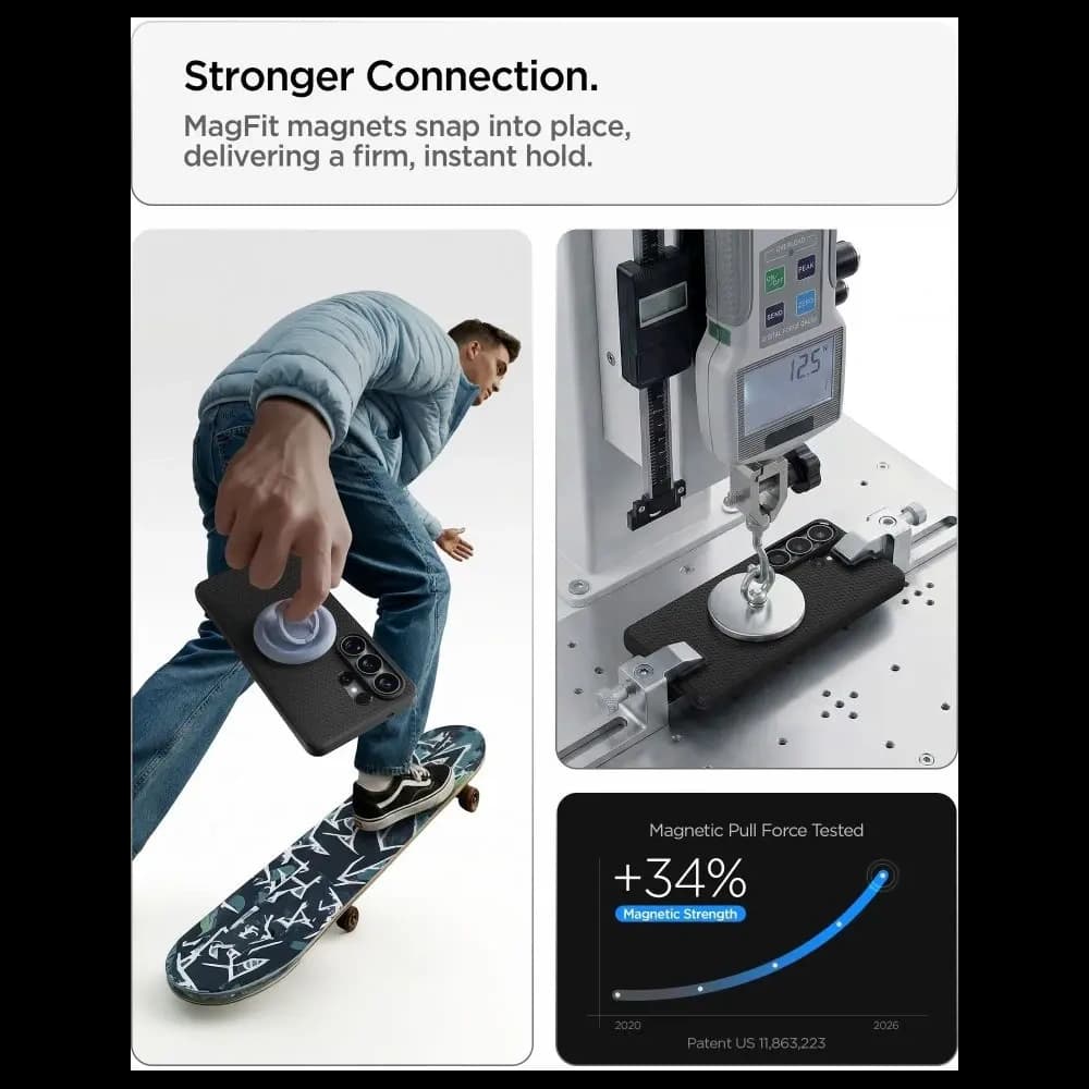 Spigen Liquid Air Mag MagSafe Samsung Galaxy S26 Ultra Matte Black - 10