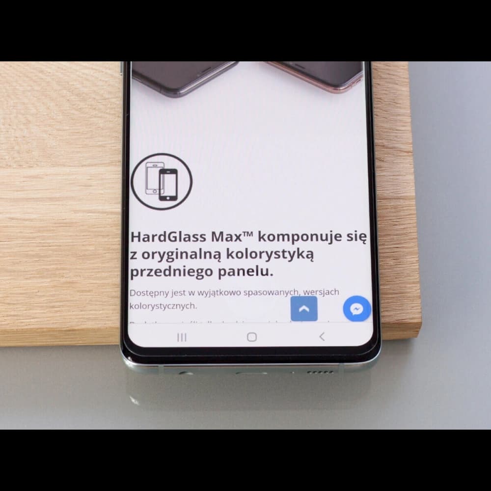 3MK Samsung Gehärtetes Glas HardGlass Max Sensor-Dot Galaxy S10+ Plus schwarz - 6