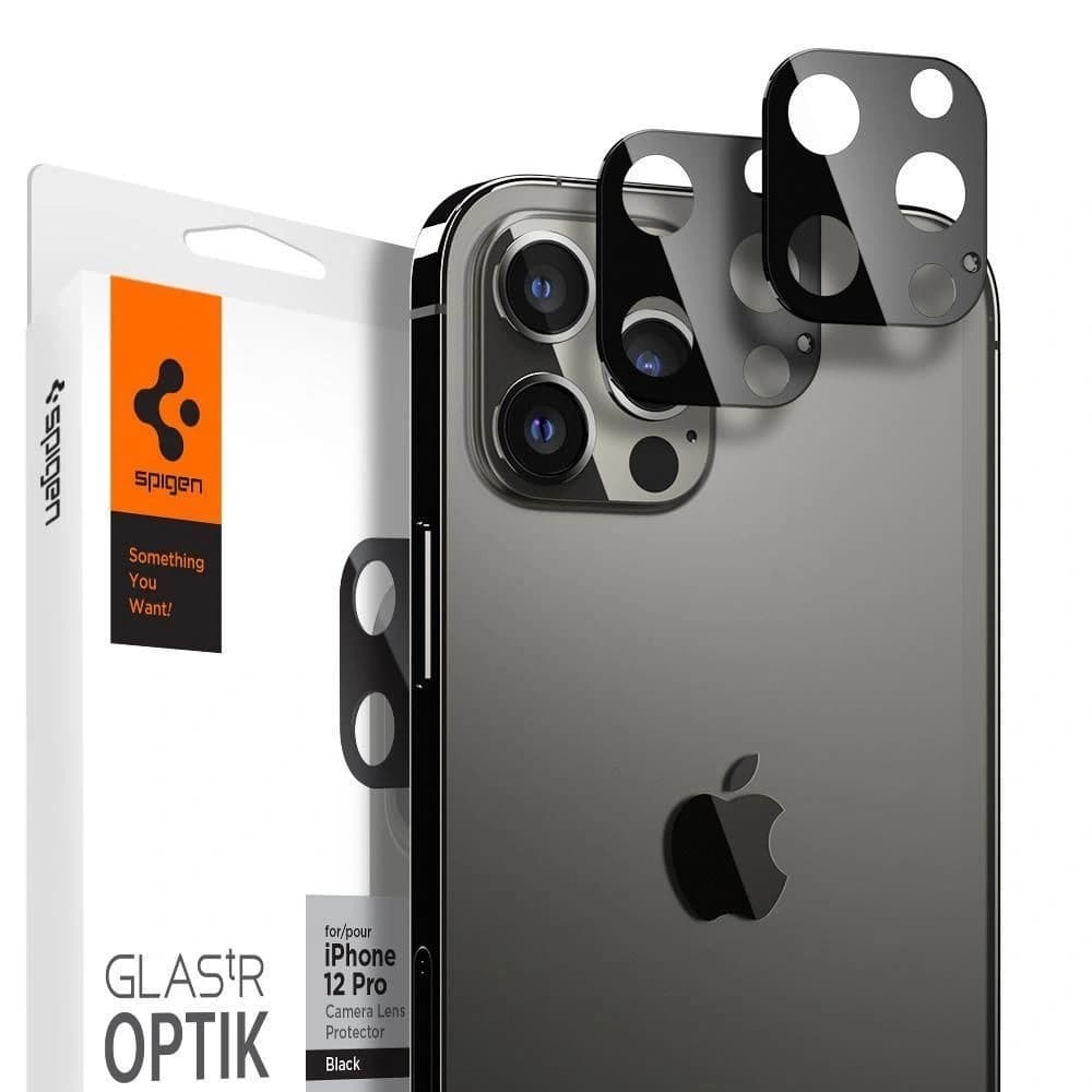 Spigen Optik Camera Lens Apple iPhone 12 Pro Max Black - 1