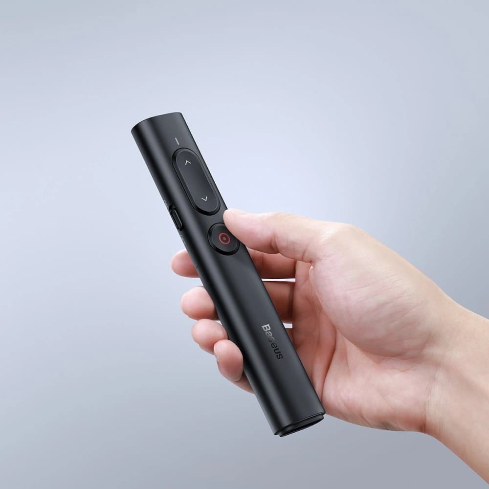 Baseus Orange Dot PPT wireless Presenter (Youth) with battery Black - 11