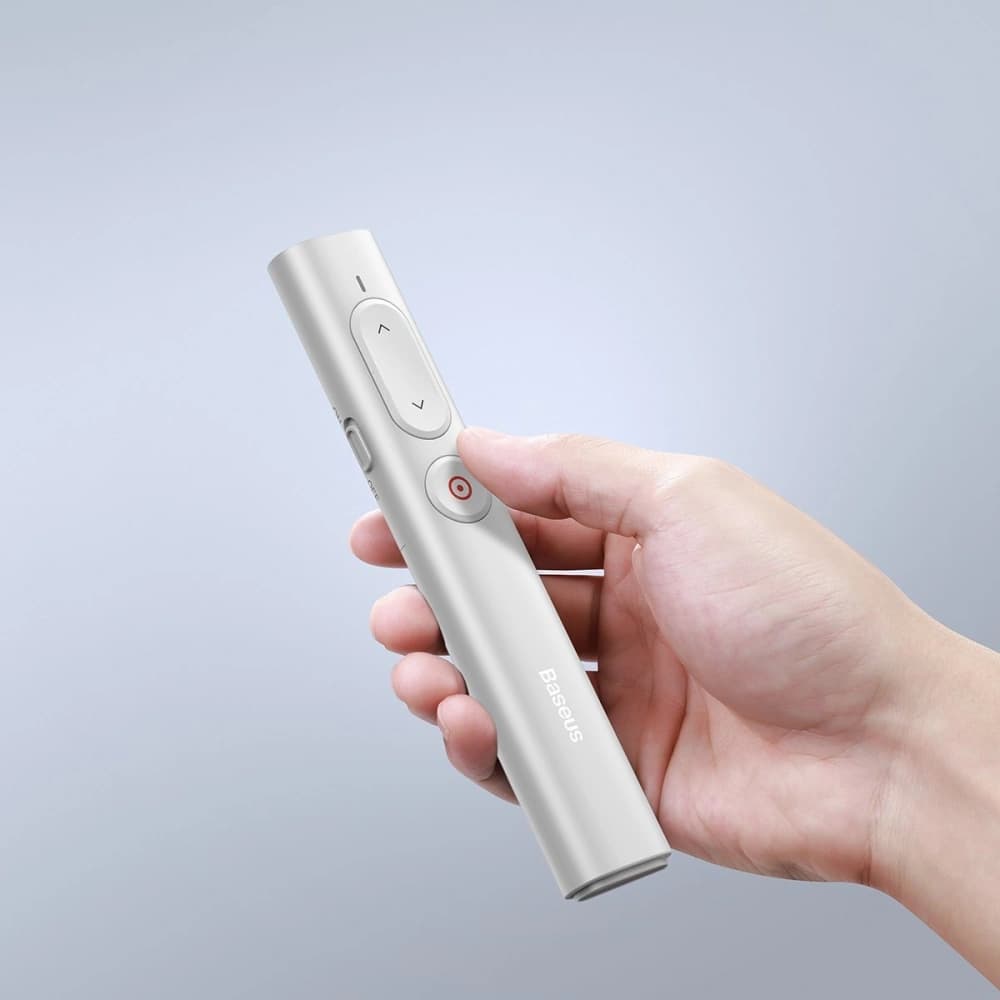 Baseus Orange Dot PPT wireless Presenter (Youth) with battery White - 11