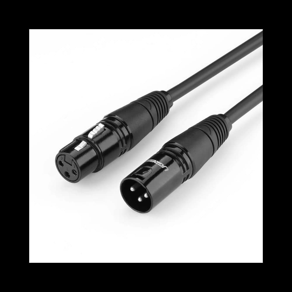 UGREEN AV130 Kabel - XLR-Buchse auf XLR-Stecker - 10m (schwarz) - 1