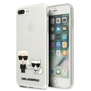 Karl Lagerfeld Apple Tasche KLHCI8LCKTR iPhone 8/7 Plus Hartschalenetui Transparent Karl & Choupette