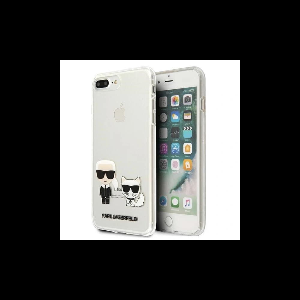 Karl Lagerfeld Apple Tasche KLHCI8LCKTR iPhone 8/7 Plus Hartschalenetui Transparent Karl & Choupette - 1