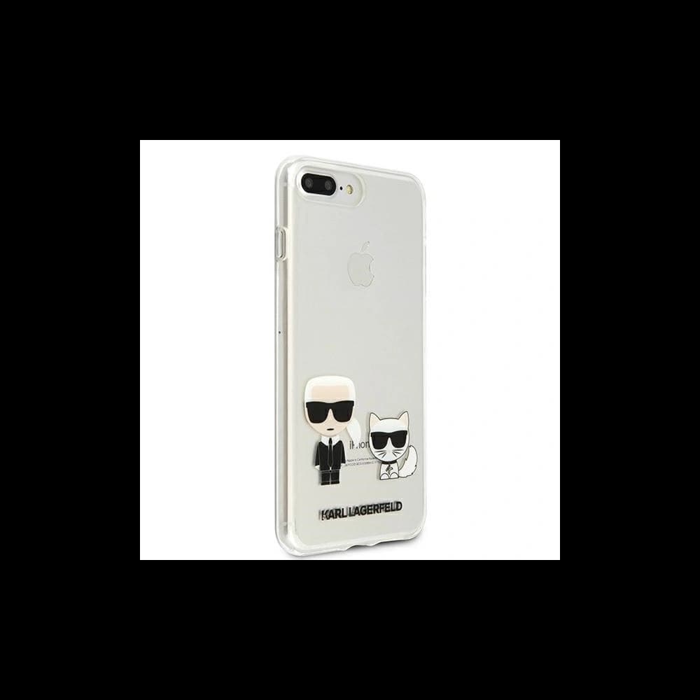 Karl Lagerfeld Apple Tasche KLHCI8LCKTR iPhone 8/7 Plus Hartschalenetui Transparent Karl & Choupette - 4