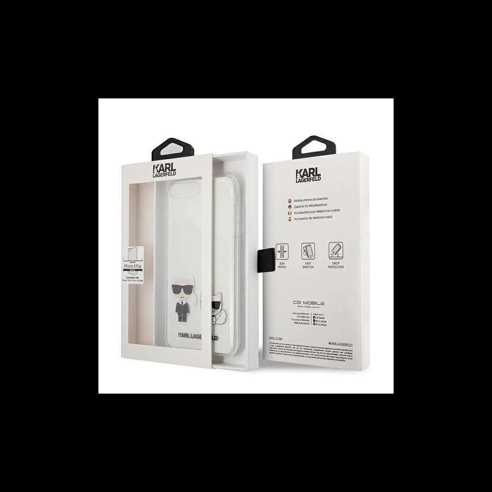 Karl Lagerfeld Apple Tasche KLHCI8LCKTR iPhone 8/7 Plus Hartschalenetui Transparent Karl & Choupette - 8