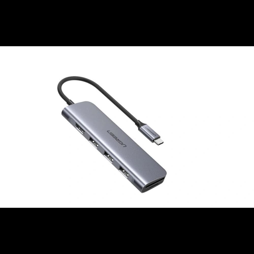 UGREEN USB-C to 3 Ports USB-A 3.0 Hub + HDMI + TF/SD (Space Gray) - 1