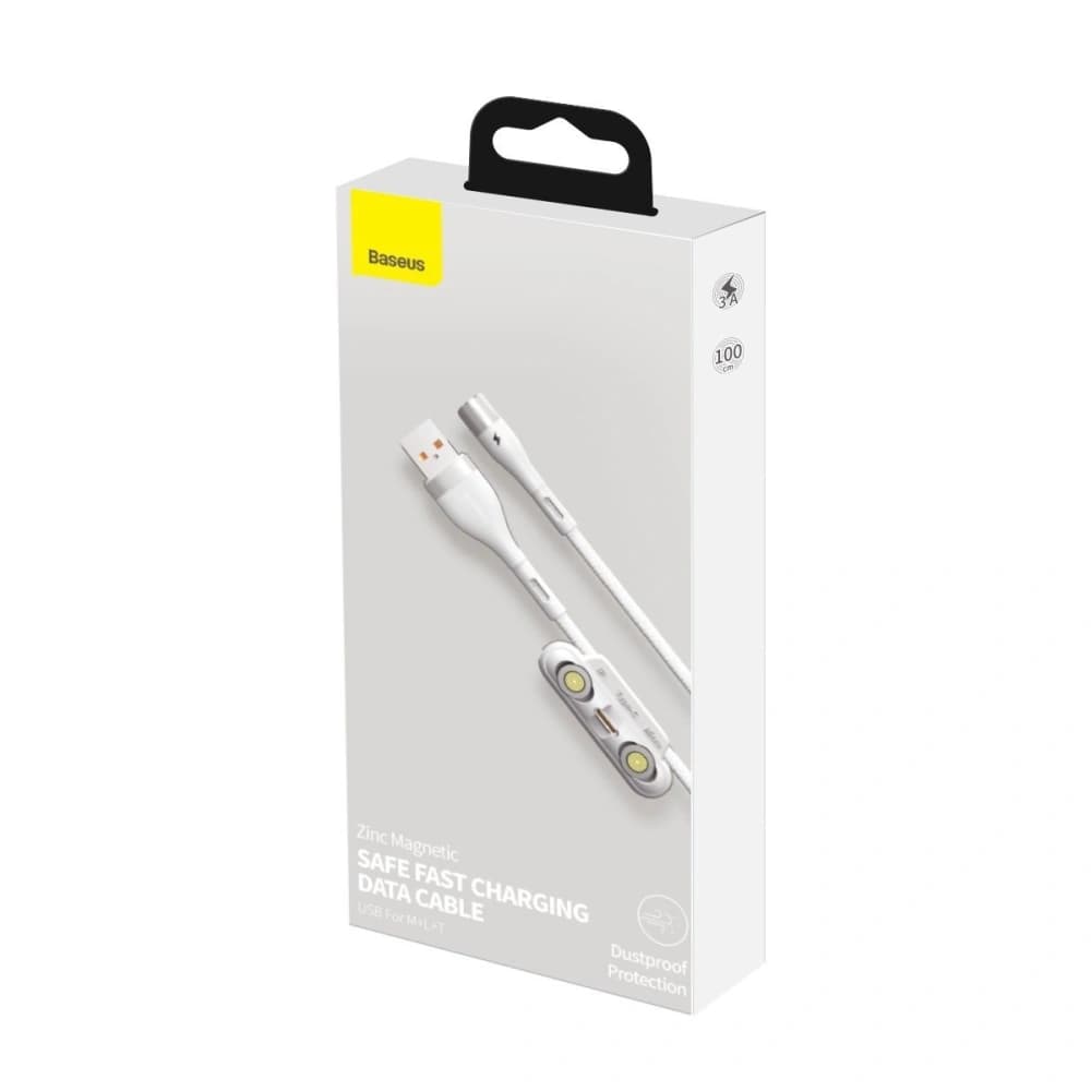 Baseus USB-Kabel Fast 4in1 USB zu USB-C / Lightning / Micro 3A 1m (weiß) - 5