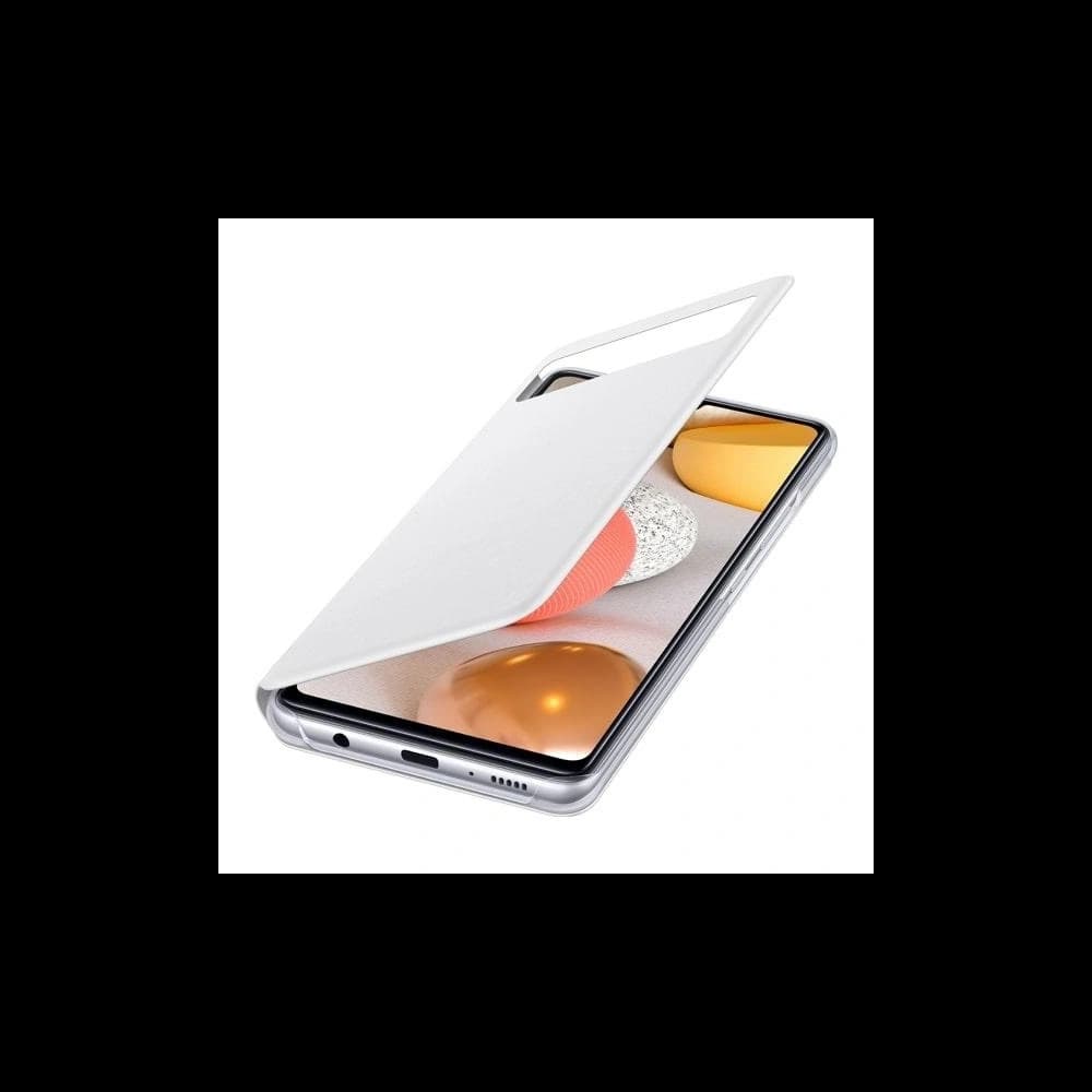 Samsung Gehäuse Galaxy A42 5G EF-EA426PW weiß/weiß S View Wallet Cover - 4