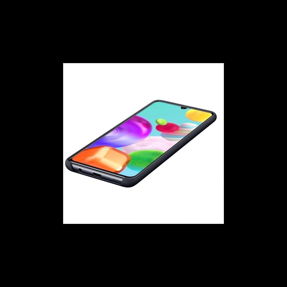 Samsung Galaxy A41 EF-PA415TB black Silicone Cover - 4