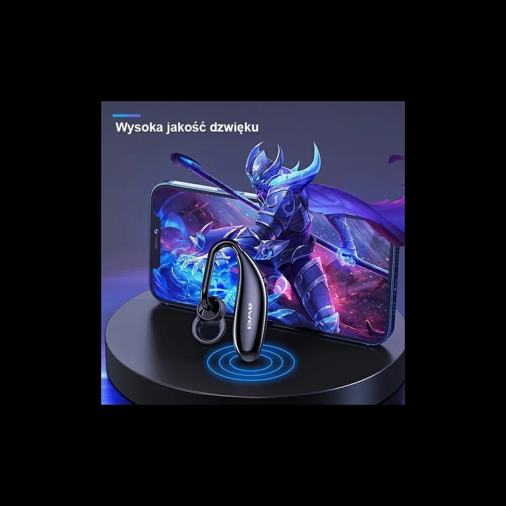 AWEI Bluetooth-Monohörer N5 schwarz/schwarz - 6