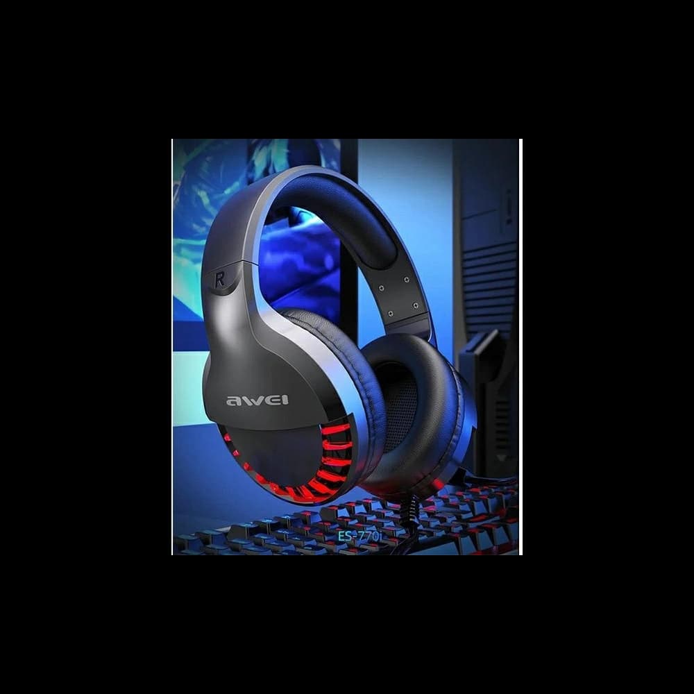 AWEI Gaming-Kopfhörer ES-770i In-Ear Gaming-Kopfhörer mit Mikrofon schwarz/schwarz - 3