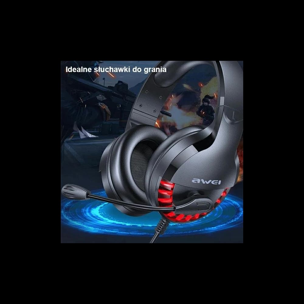 AWEI Gaming-Kopfhörer ES-770i In-Ear Gaming-Kopfhörer mit Mikrofon schwarz/schwarz - 4