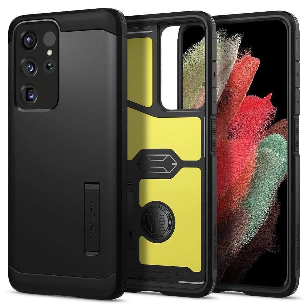 Spigen Samsung Schutzhülle Tough Armor Galaxy S21 Ultra Schwarz - 1