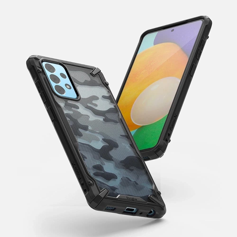 Ringke Fusion-X Design Samsung Galaxy A52/A52s Camo Black - 4