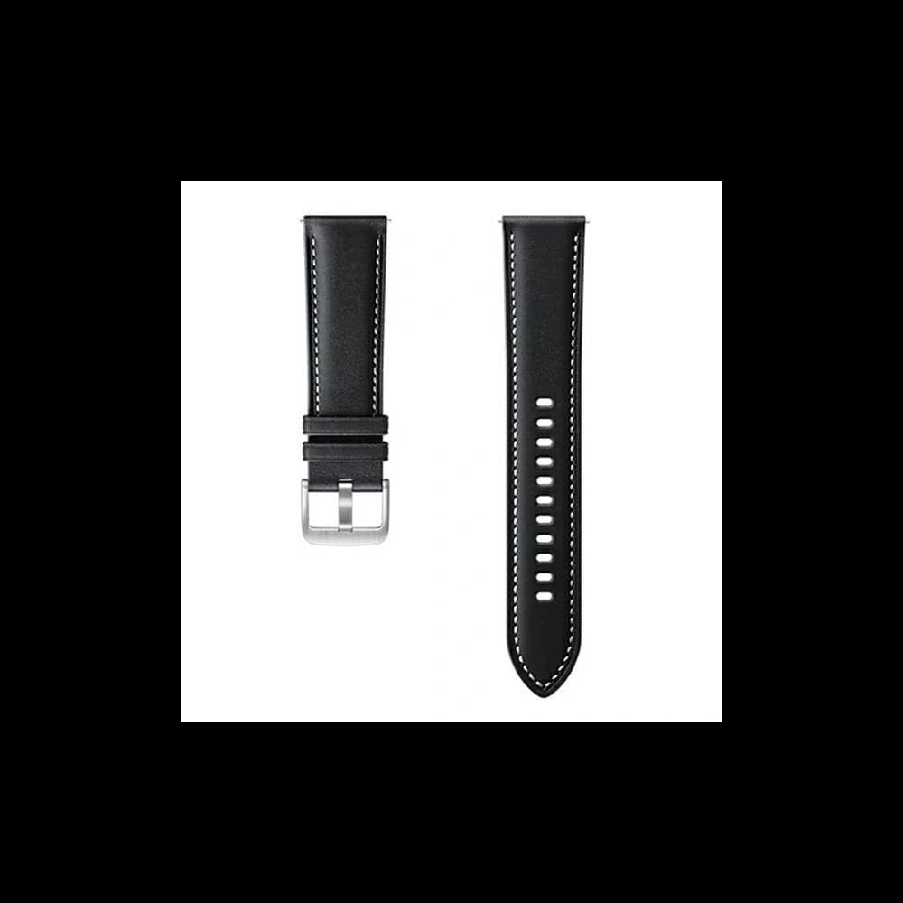 Samsung Galaxy Watch 22mm Strap ET-SLR84LBEGEU Stitch Leather black - 1