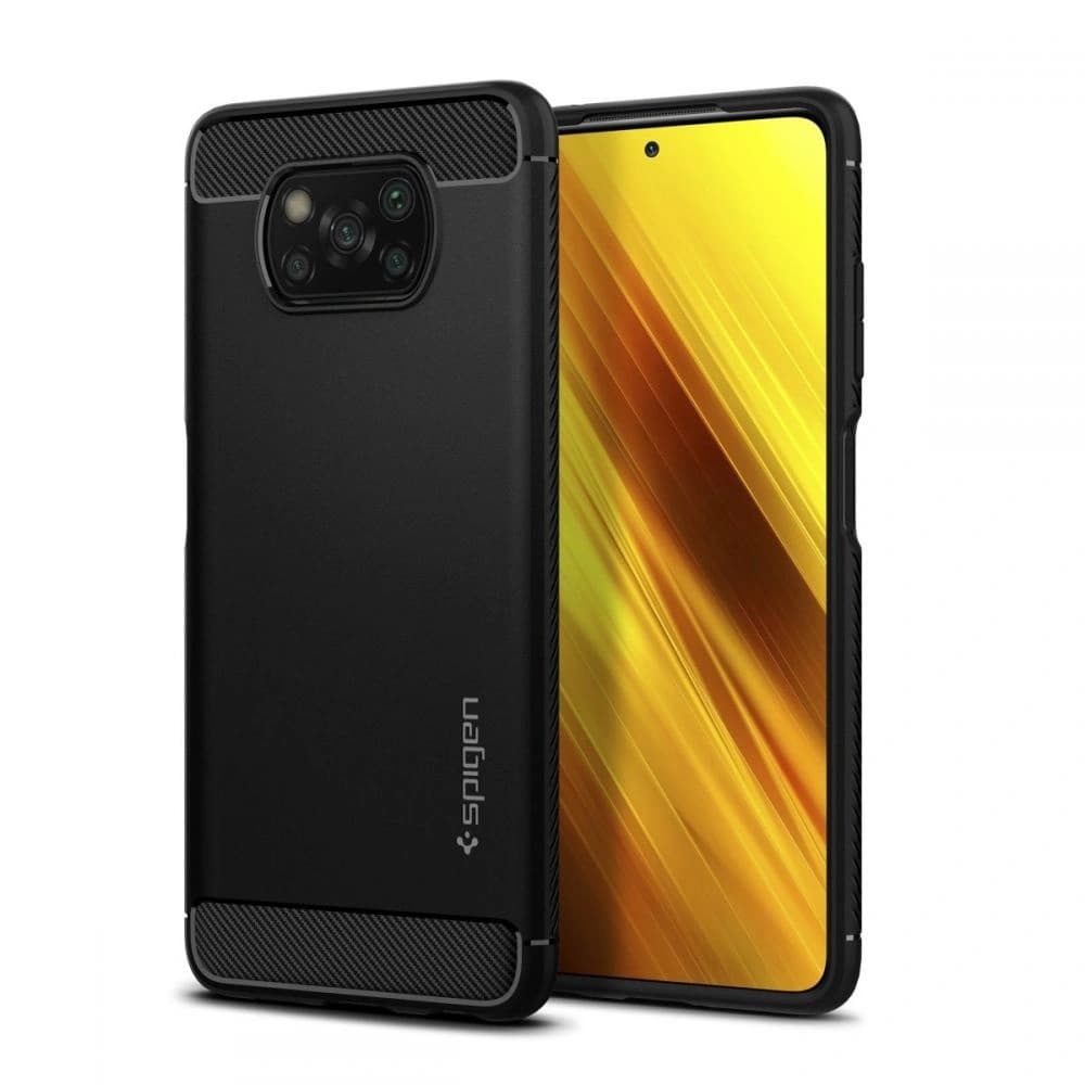 Spigen Rugged Armor Pocophone X3/Pro/NFC Matte Black - 1