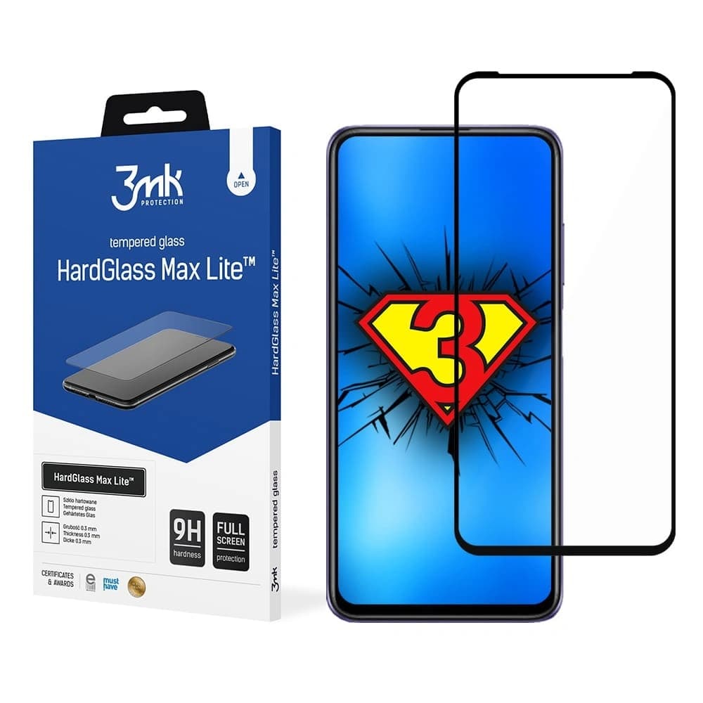 3MK HardGlass Max Lite Redmi Note 9T 5G black - 1