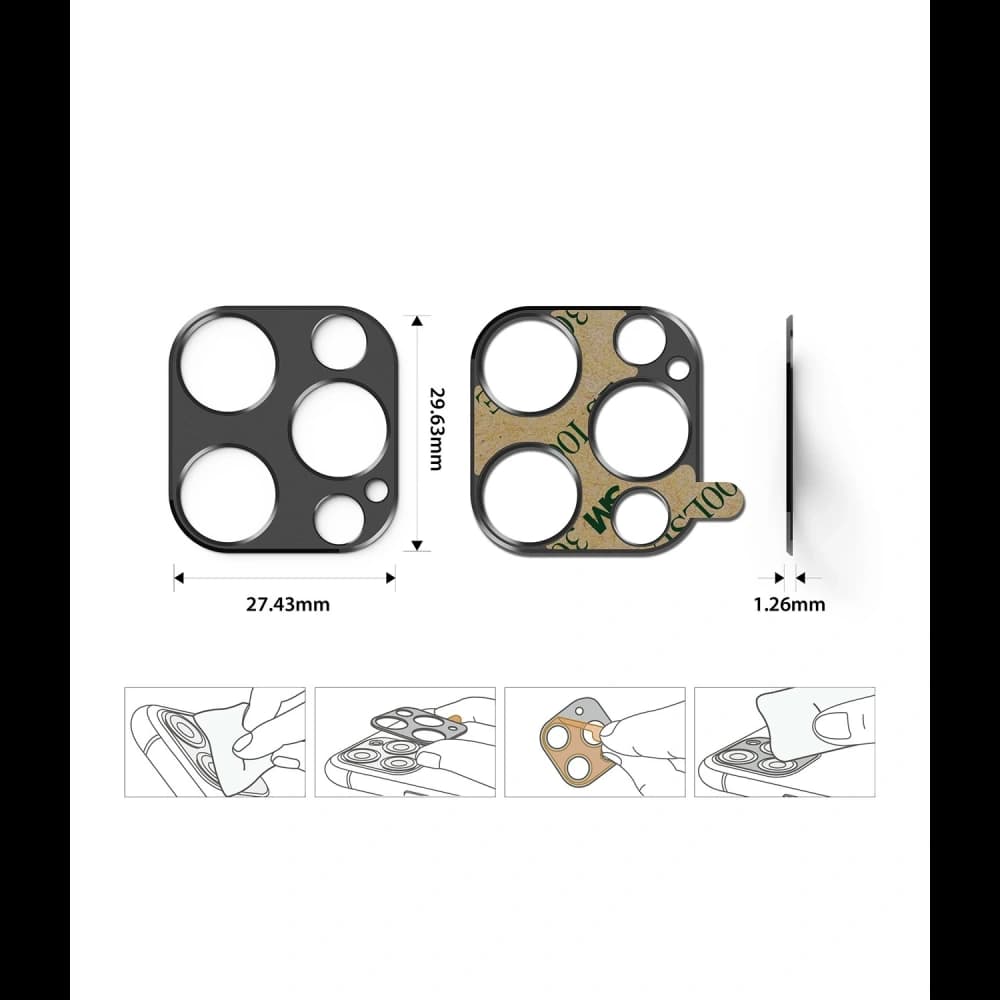 Ringke Apple Overlay Kamera Styling iPhone 12 Pro Max Blau - 9