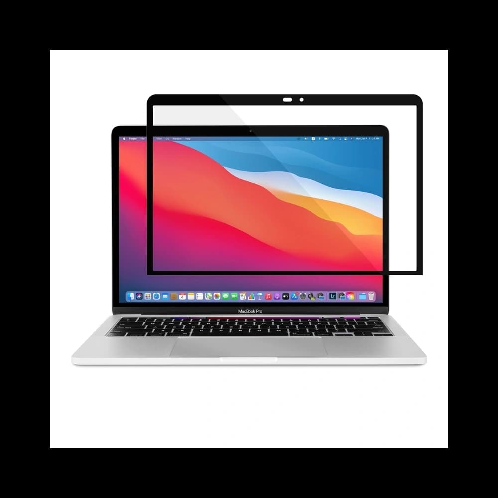 Moshi Apple Schutzfolie iVisor XT MacBook Pro 13/Air 13 (Schwarzer Rahmen) - 1