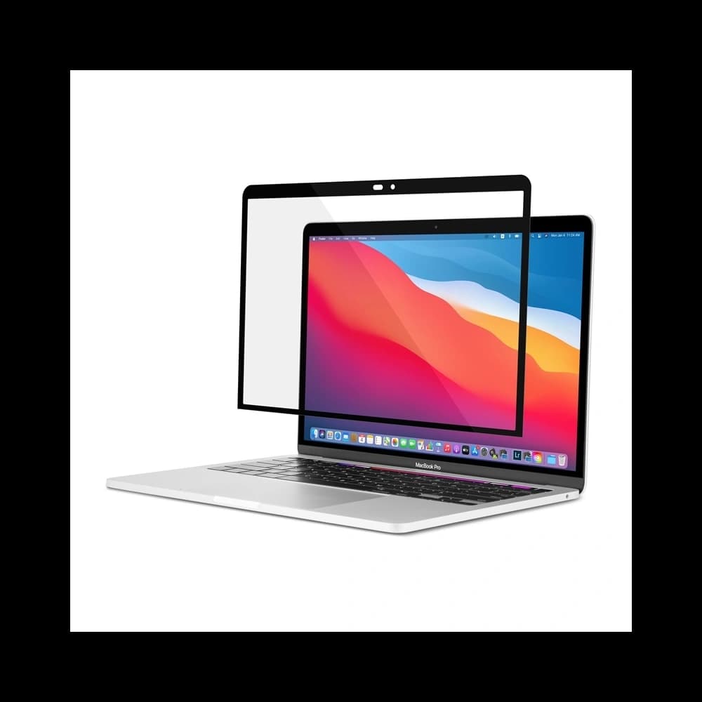 Moshi Apple Schutzfolie iVisor XT MacBook Pro 13/Air 13 (Schwarzer Rahmen) - 2