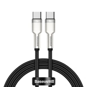 Baseus USB-C auf USB-C Kabel Cafule, 100W, 1m (schwarz)