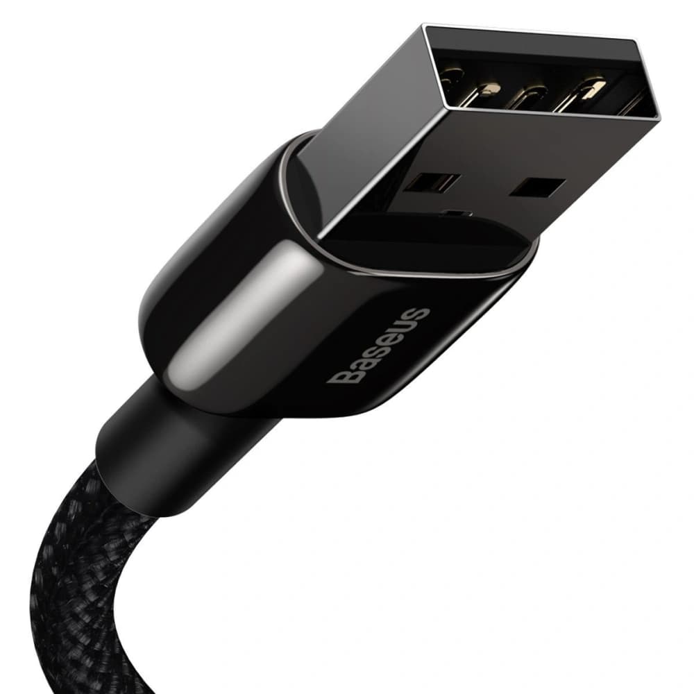Baseus USB zu Lightning Kabel Tungsten Gold, 2.4A, 1m (schwarz) - 3