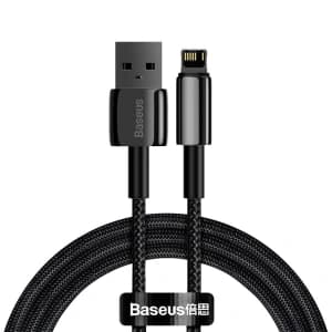 Baseus Tungsten Gold Cable USB Lightning 2.4A 2m (black)
