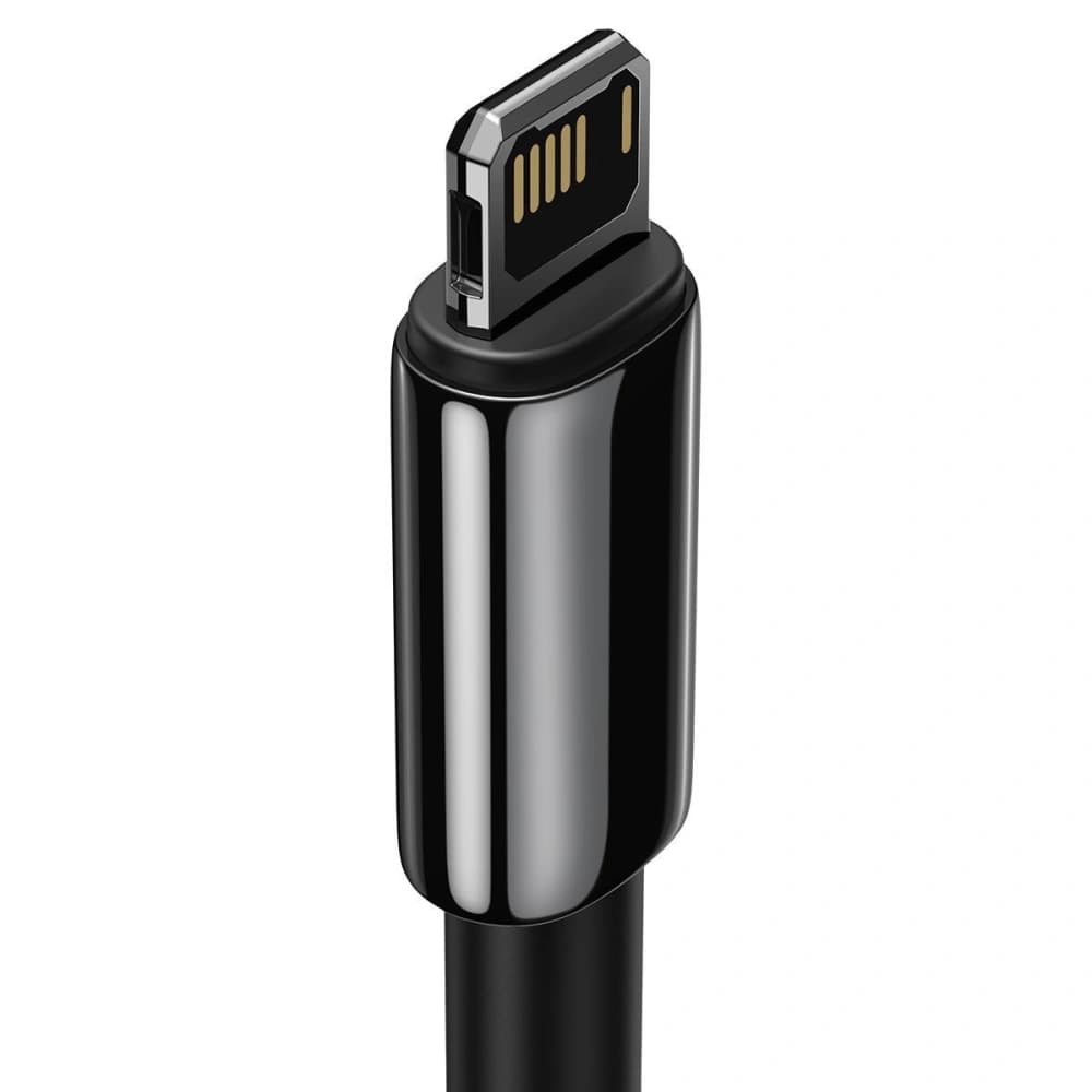 Baseus USB zu Lightning Kabel Tungsten Gold, 2.4A, 2m (schwarz) - 6