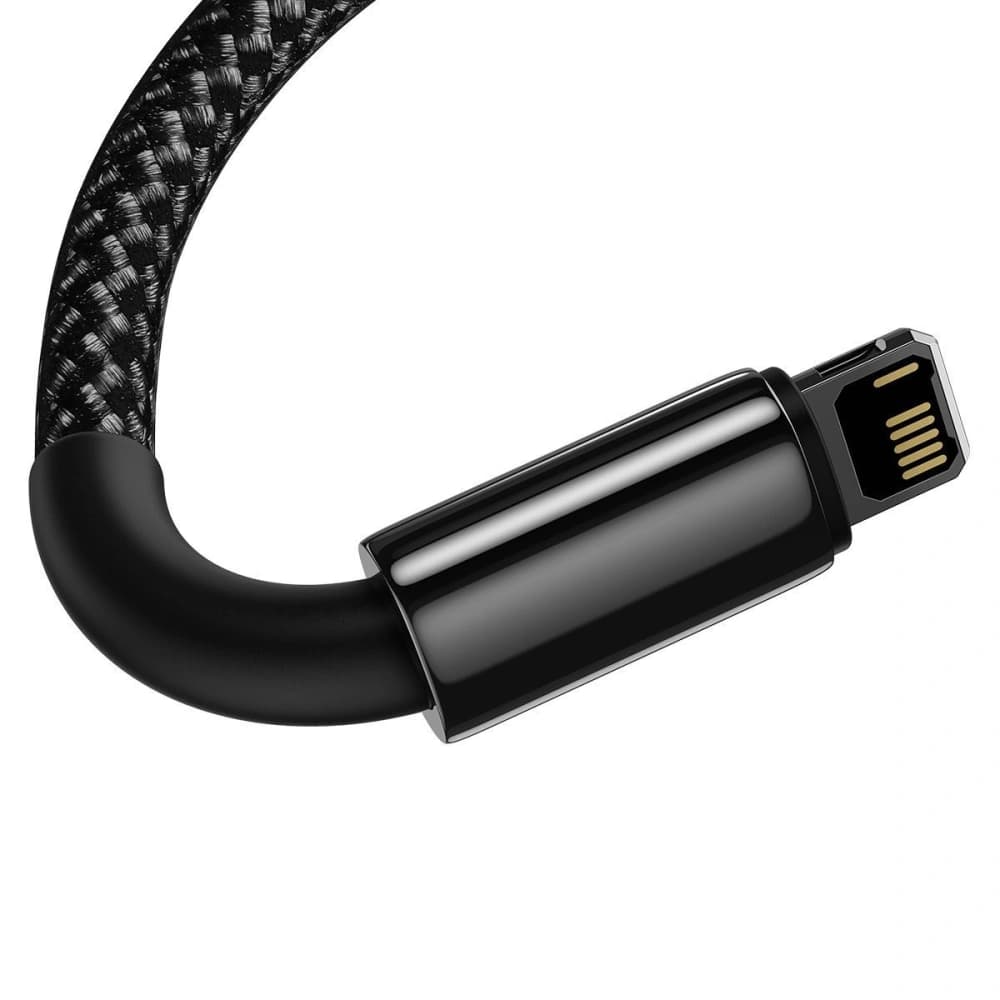 Baseus USB zu Lightning Kabel Tungsten Gold, 2.4A, 2m (schwarz) - 7