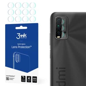3MK Hybridglas für Kameraobjektiv Objektivschutz Redmi 9T [4 PACK]