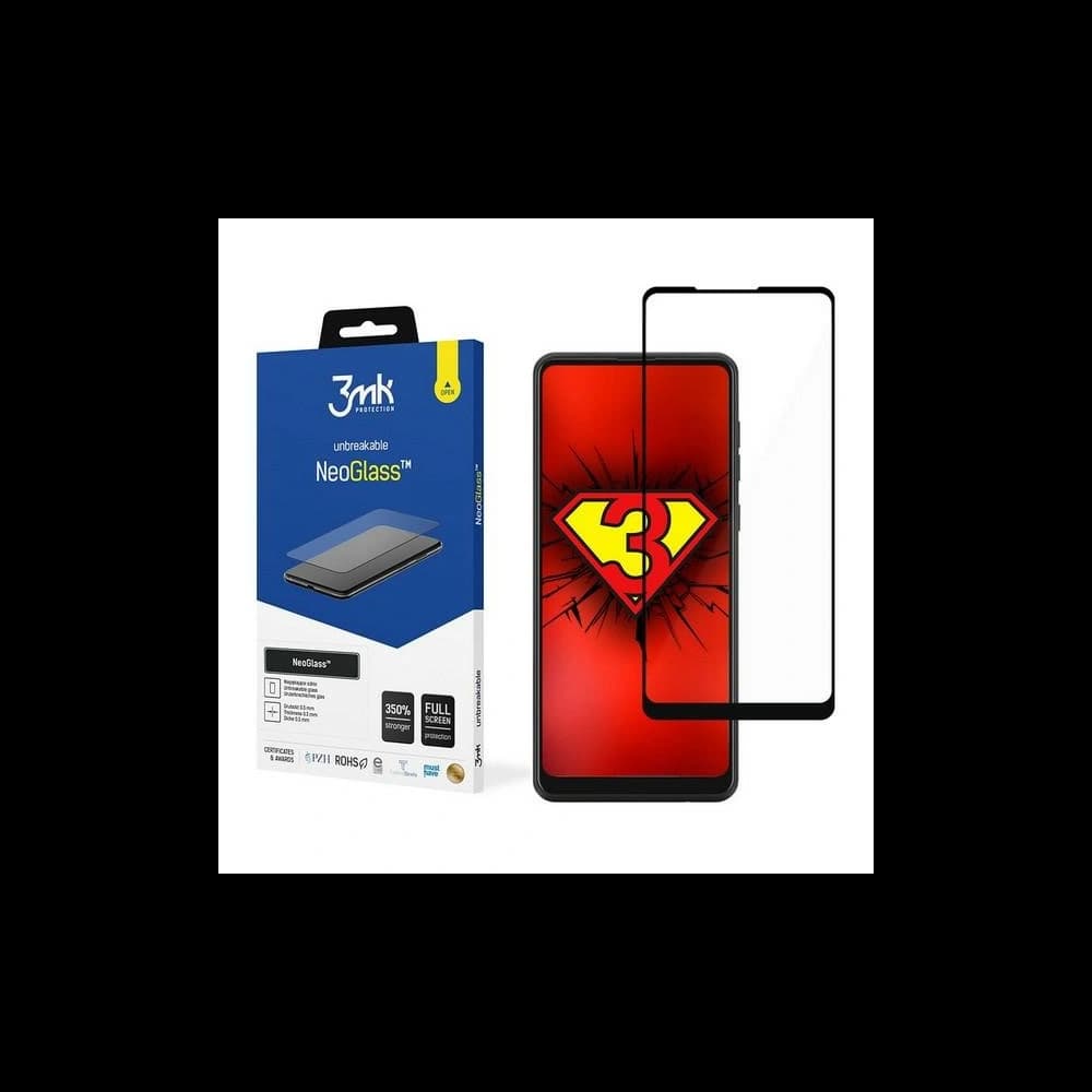 3MK Samsung Schutzglas NeoGlass Galaxy A21s schwarz - 1