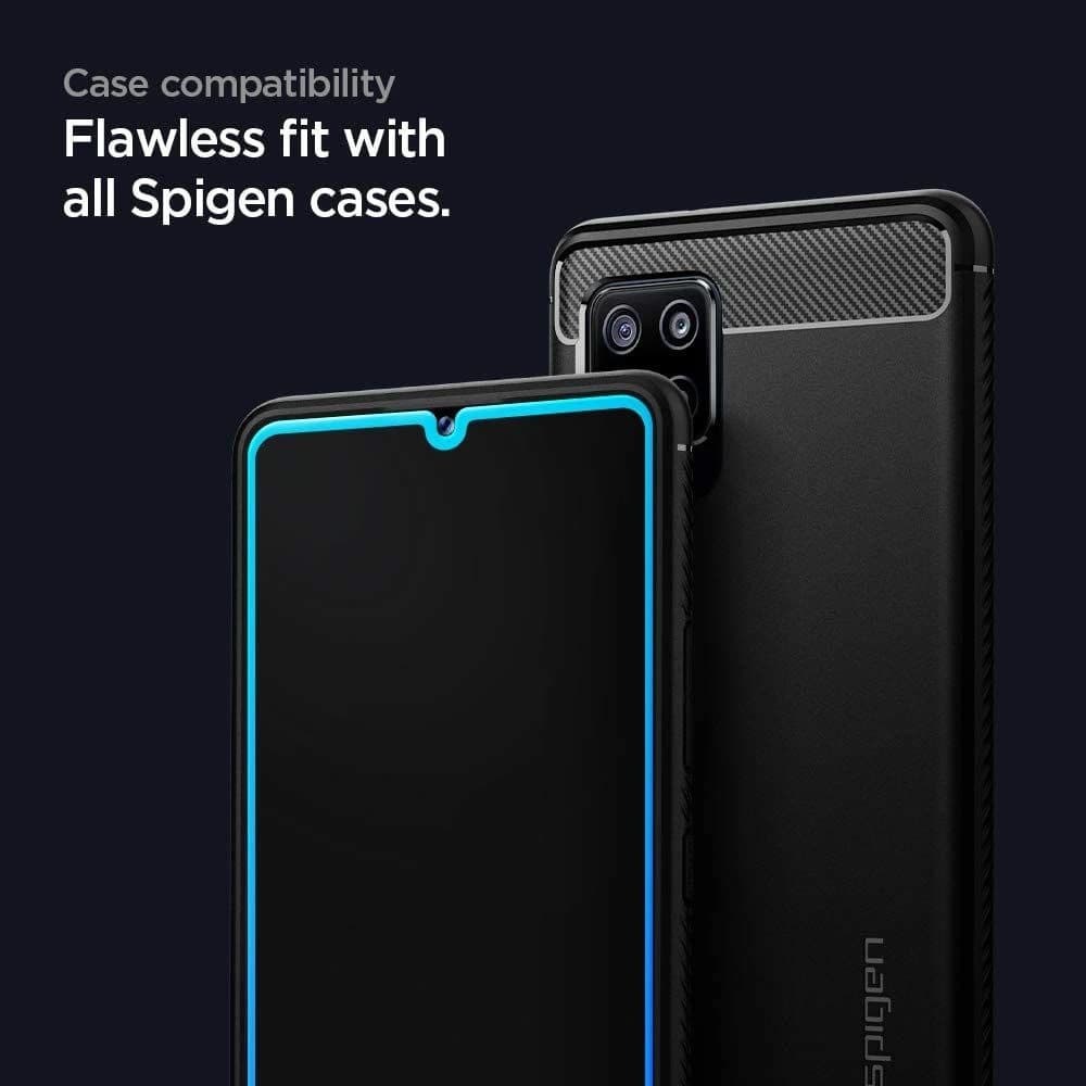 Spigen Samsung Gehärtetes Glas GLAS.tR Slim Galaxy A42 5G Schwarz - 2