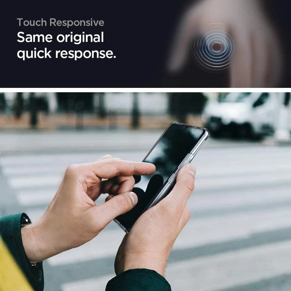 Spigen Samsung Gehärtetes Glas GLAS.tR Slim Galaxy A42 5G Schwarz - 6