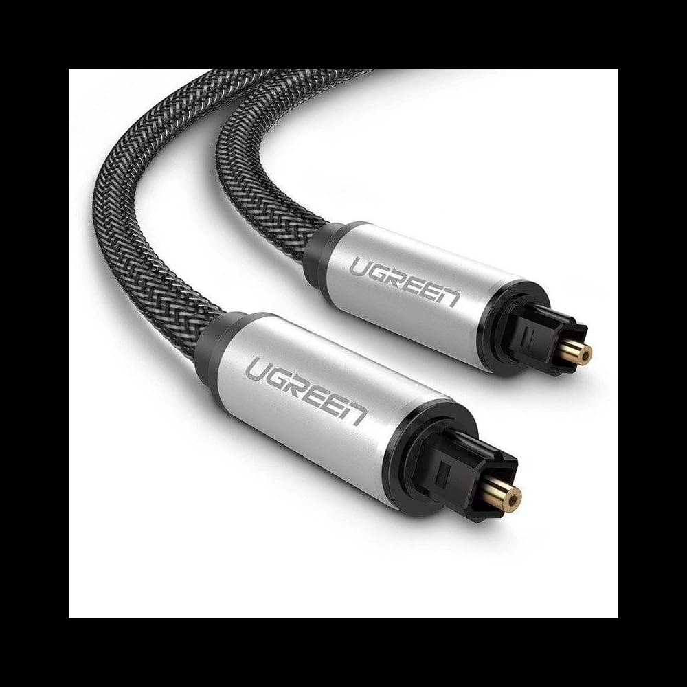 UGREEN AV108 Toslink Audio optical cable, braided aluminium, 2m - 1