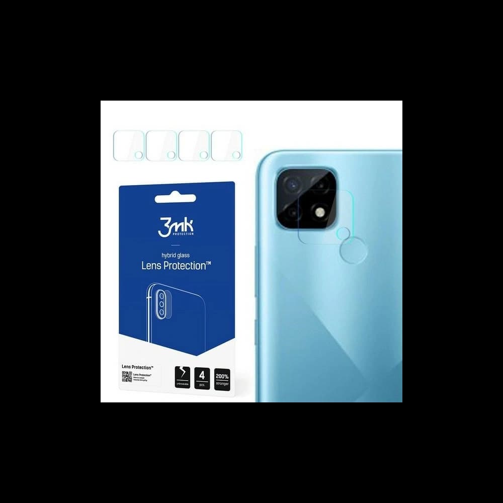 3MK Hybridglas für Kameraobjektiv Objektivschutz Realme C21 [4 PACK] - 1