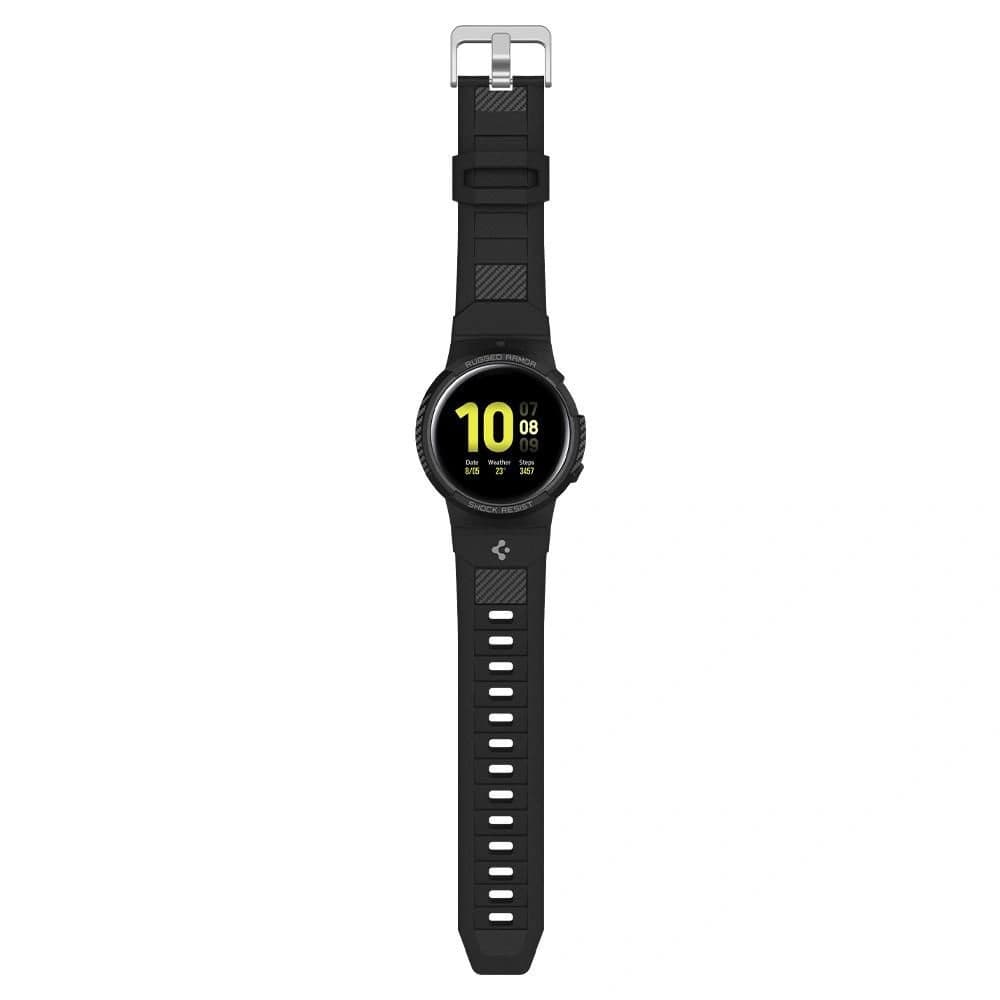 Spigen Samsung Armband Rugged Armor Pro Galaxy Watch Active 2 44mm Mattschwarz - 4