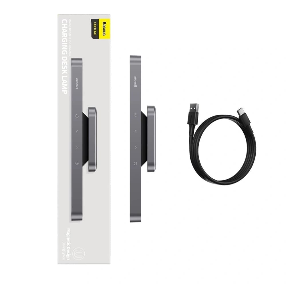 Baseus Magnetic Stepless lamp, with a touch panel (gray) - 10