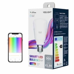 Yeelight Intelligente Glühbirne W3 E27 (Farbe)