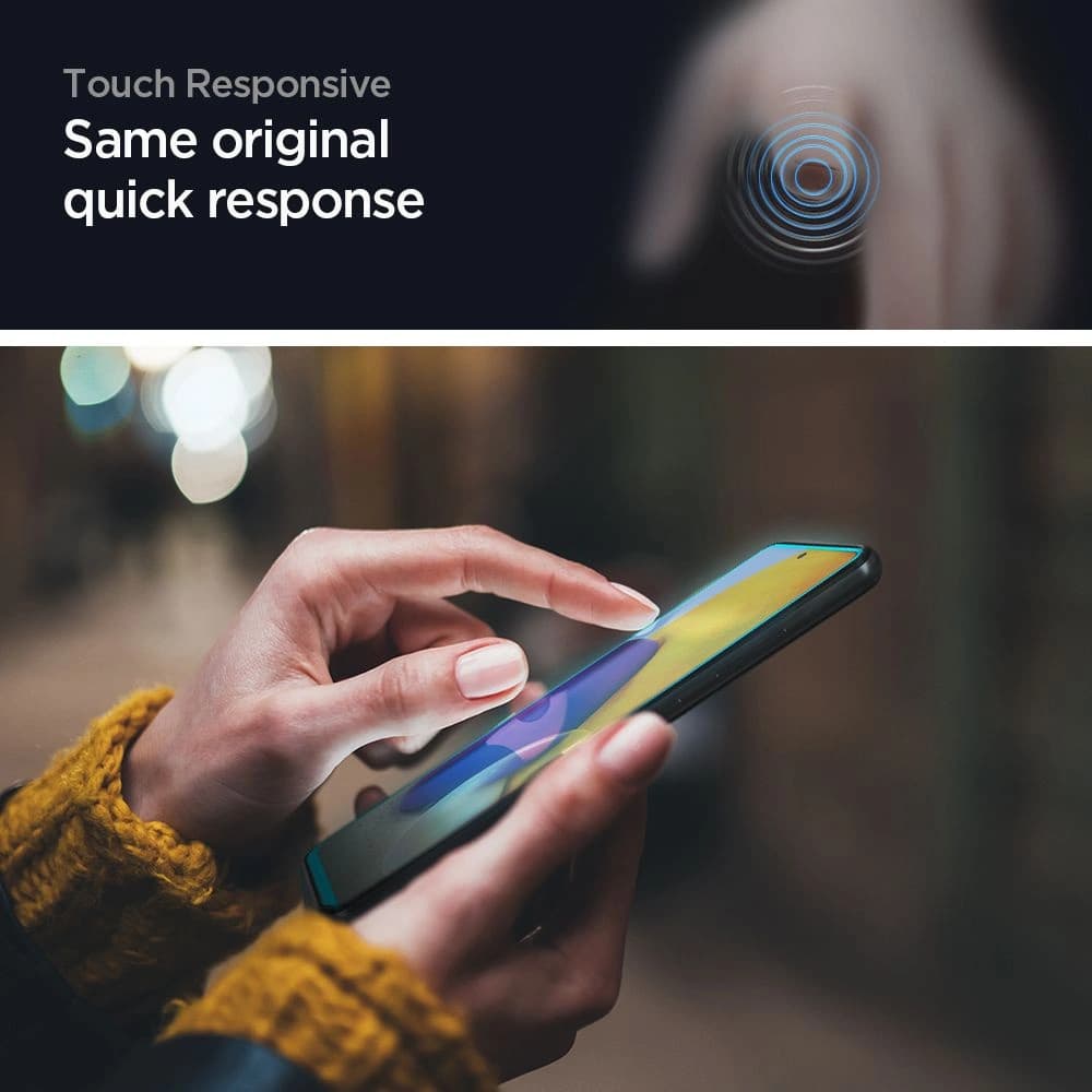 Spigen Samsung Gehärtetes Glas GLAS.tR AlignMaster Galaxy A72 Schwarz - 5