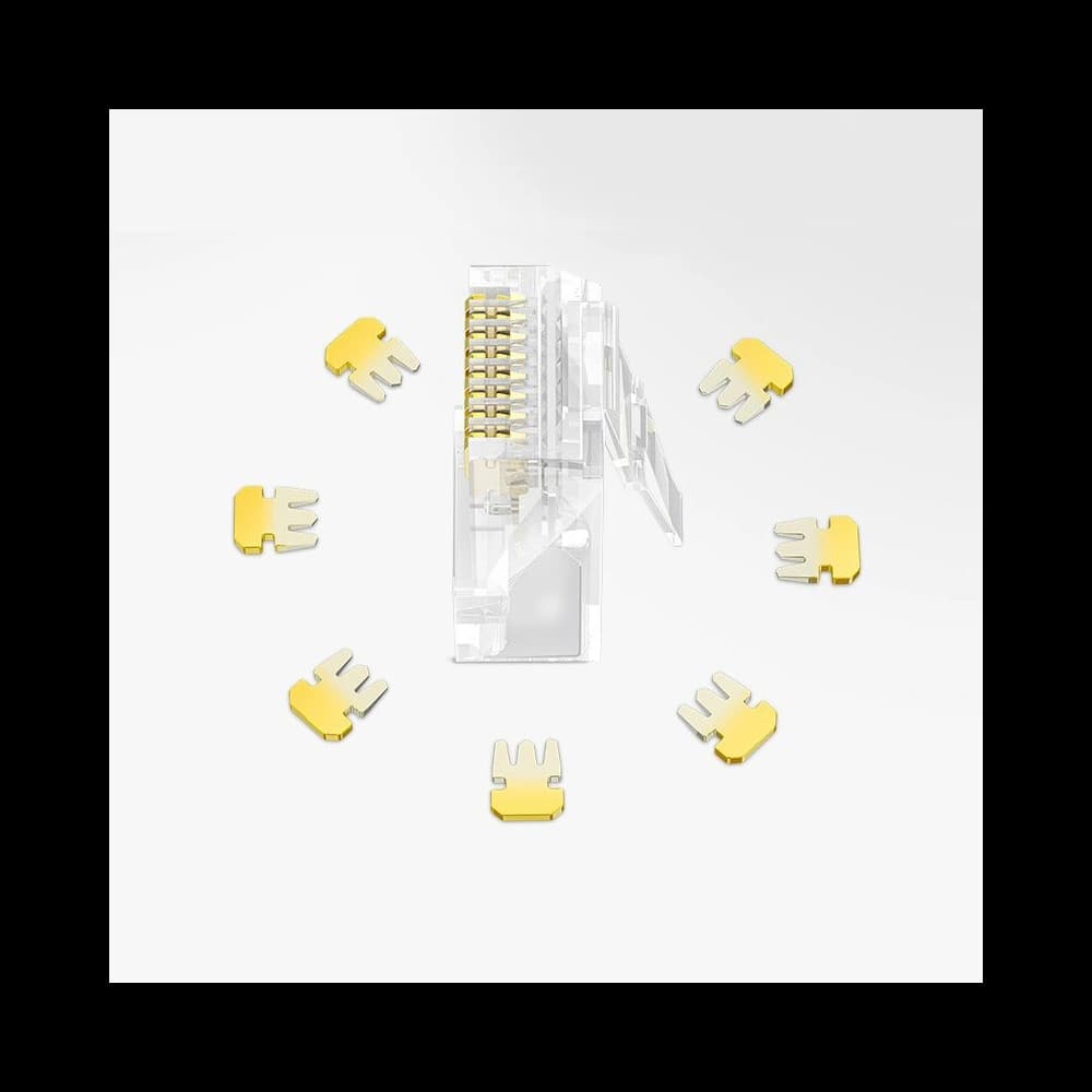 UGREEN 10x RJ45 8P8C Cat 6 Stecker transparent (50961) - 3