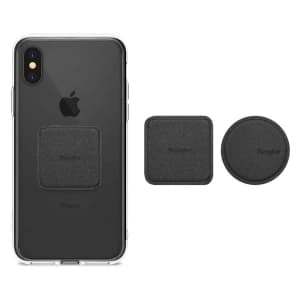 Magnetischer Halterungsplatten Ringke PU-Leder Metallplatten Schwarz