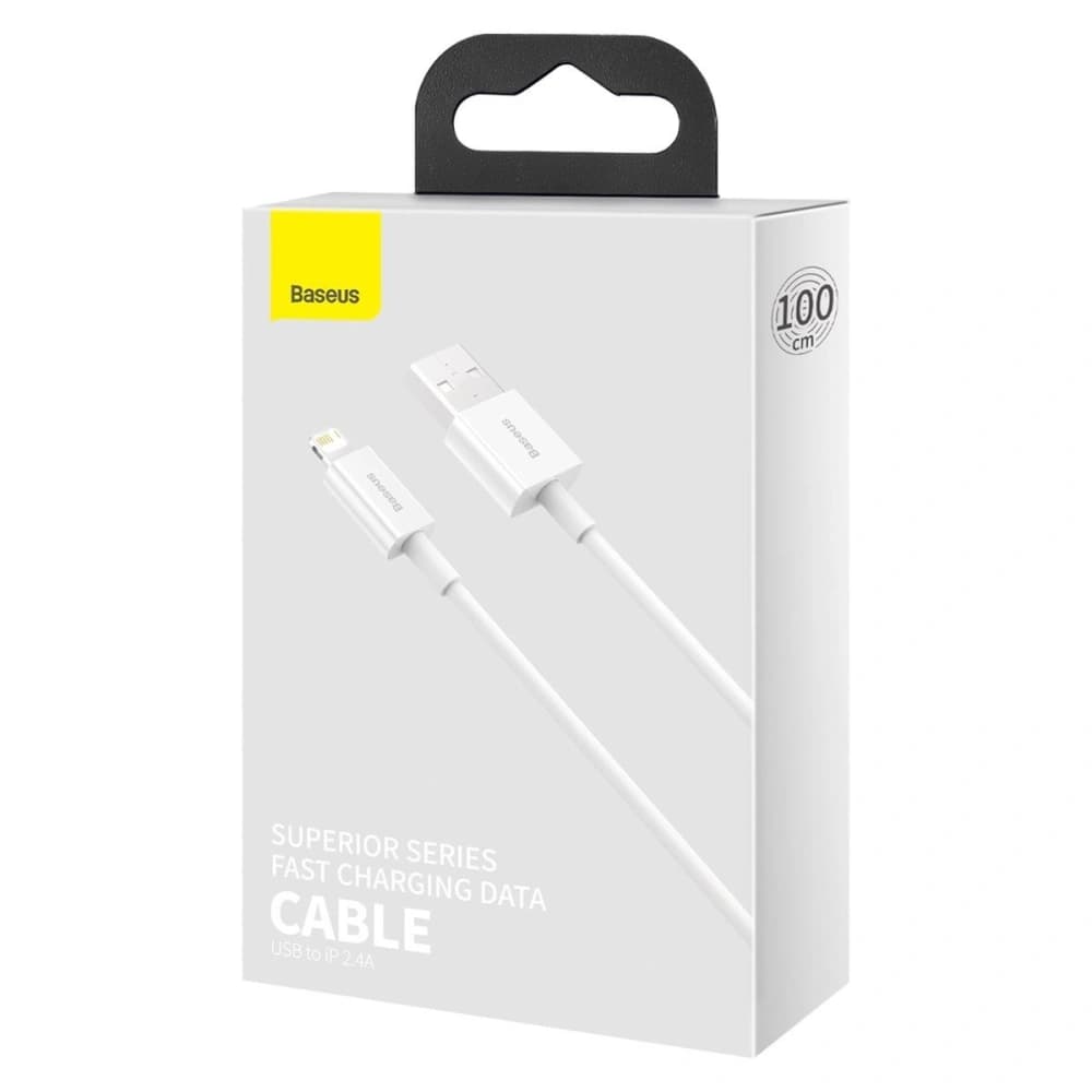 Baseus Superior Series Cable USB to Lightning, 2.4A, 1m (white) - 10