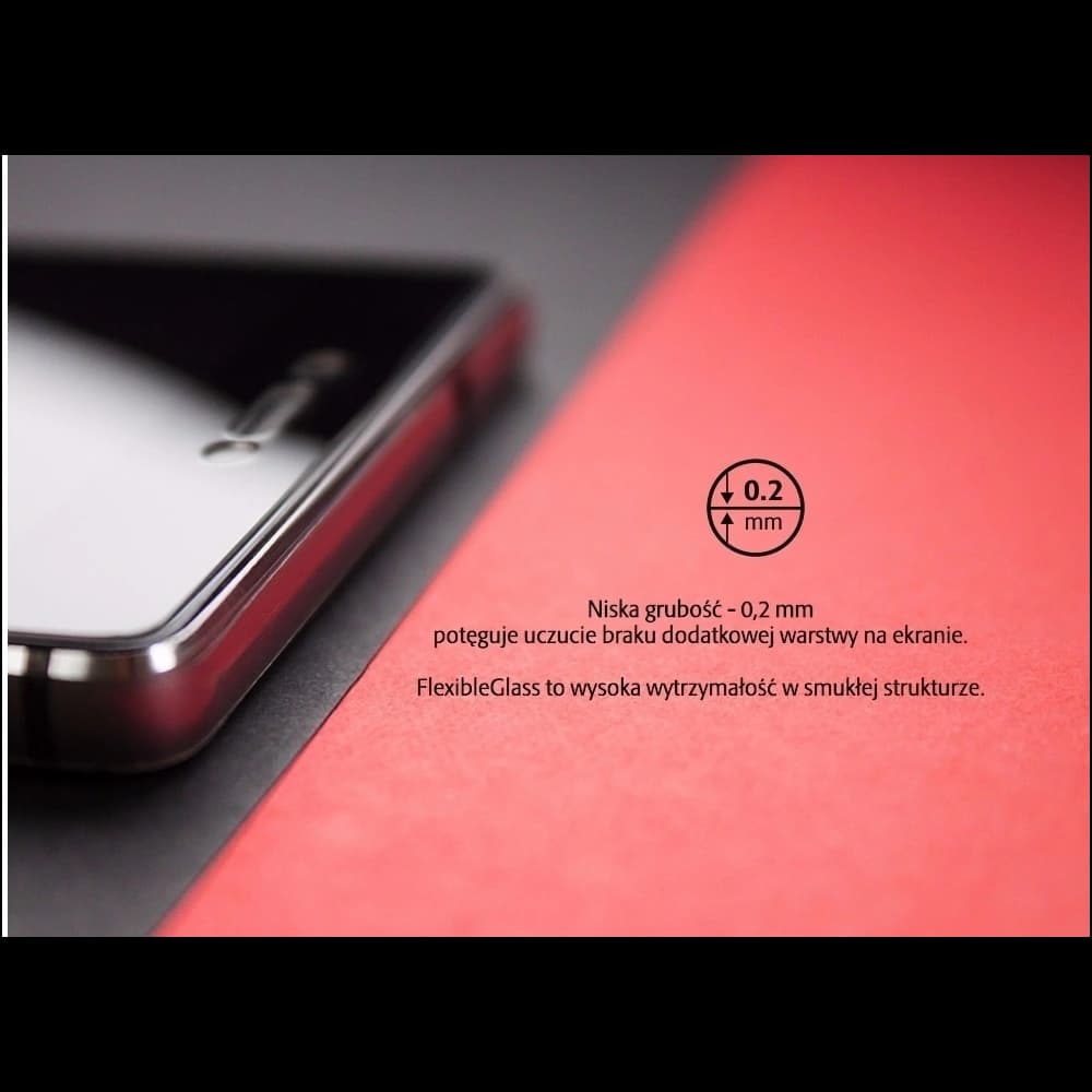 Hybriertes Glas 3MK FlexibleGlass Samsung Galaxy A6 Plus 2018 - 6