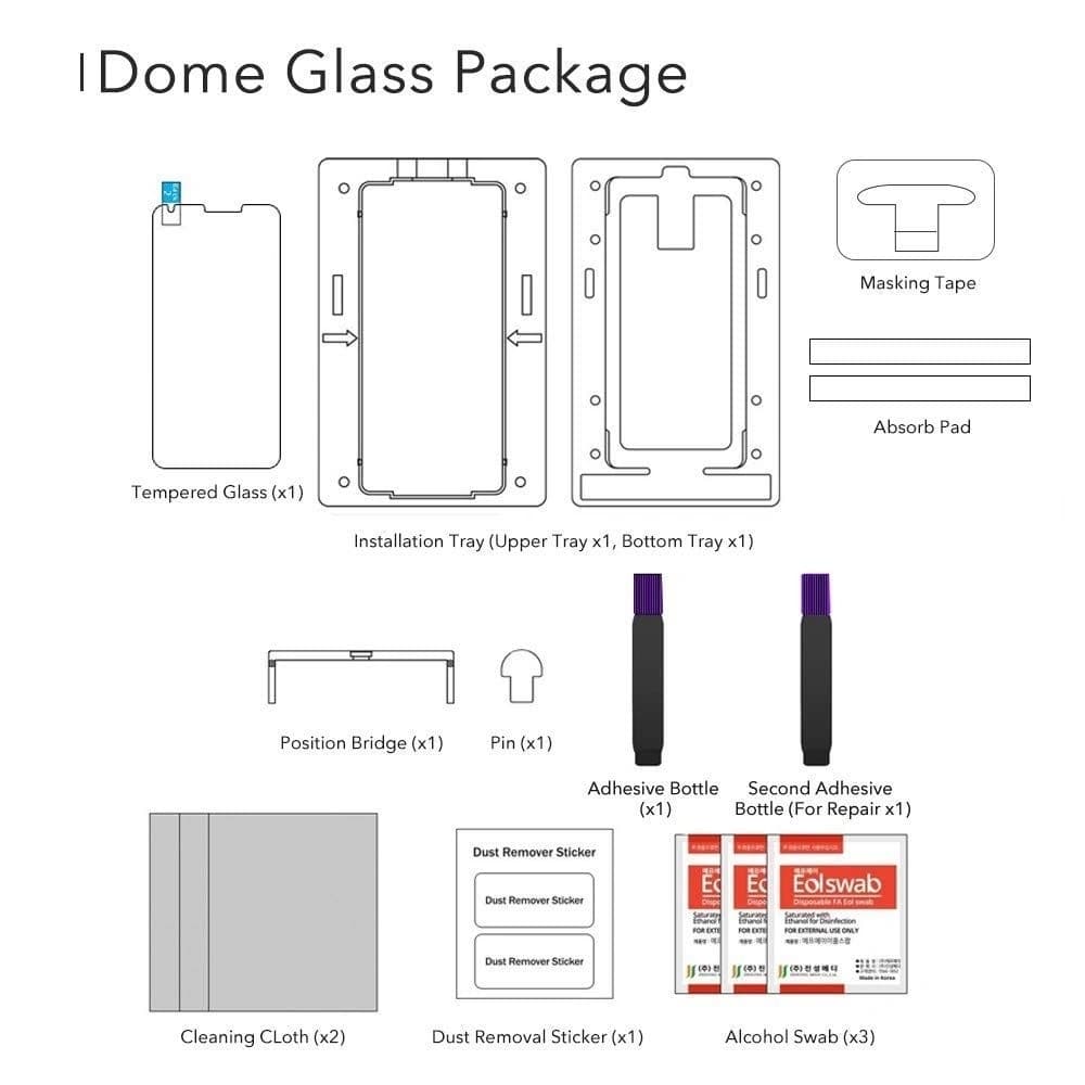 Whitestone Dome Glass Replacement Samsung Galaxy Note 9 - 8