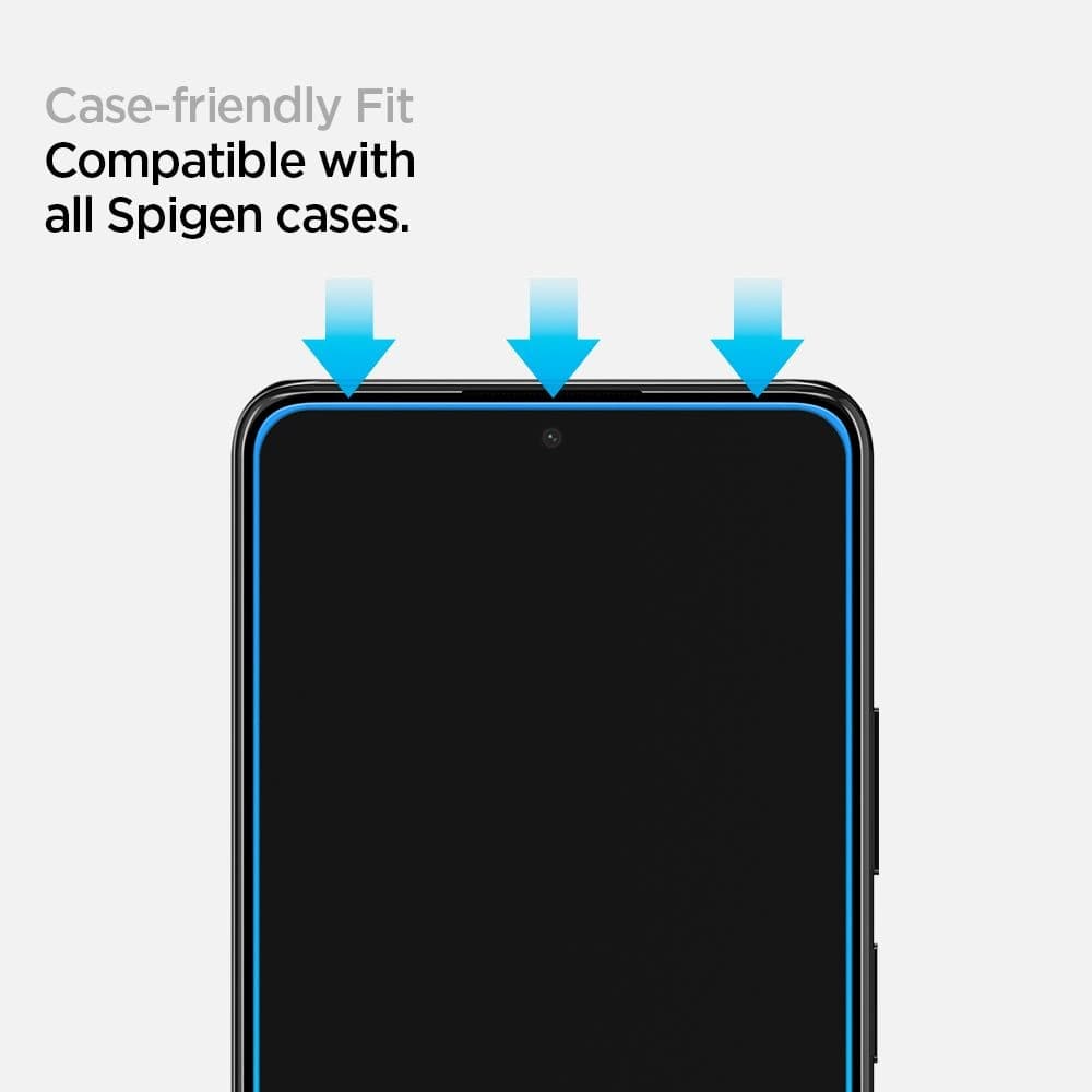 Spigen Gehärtetes Glas GLAS.tR Slim Redmi Note 10/10S Schwarz - 3