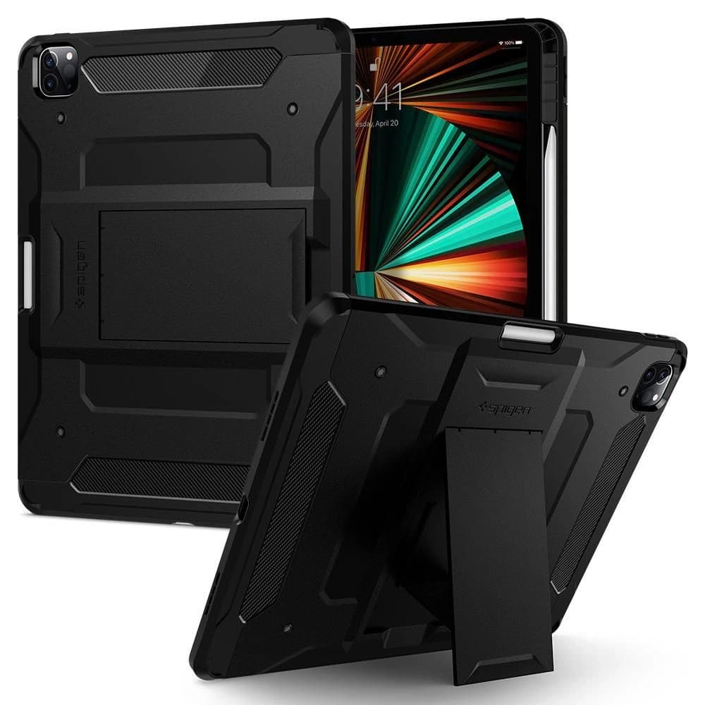Spigen Apple Tasche Tough Armor Pro iPad Pro 12.9 2021 (5. Generation) Schwarz - 1