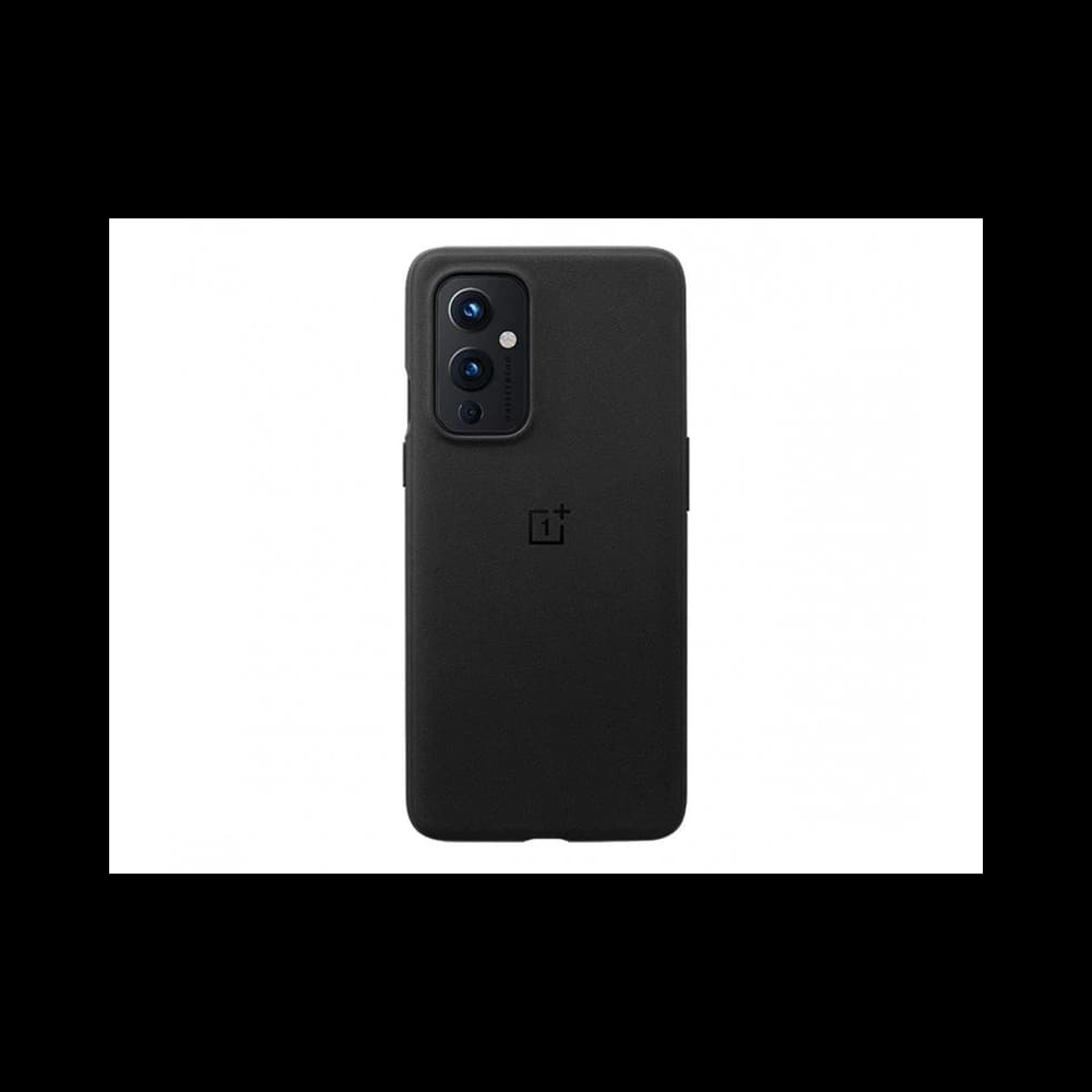 OnePlus 9 Sandstone Bumper Case Black - 1
