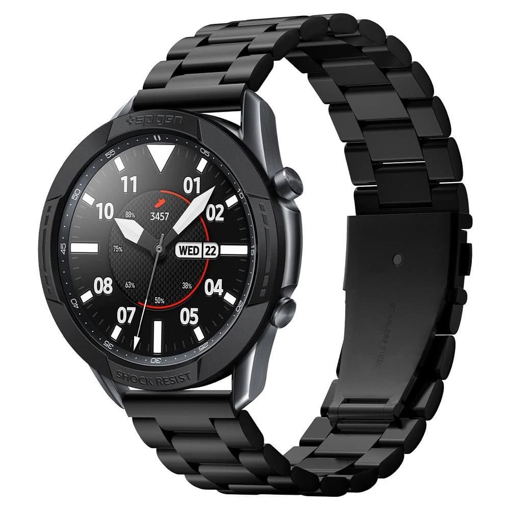 Spigen Samsung Overlay-Chrono-Schild Galaxy Watch 3 45mm Schwarz - 1